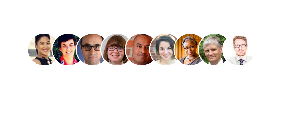 map with faces of network members